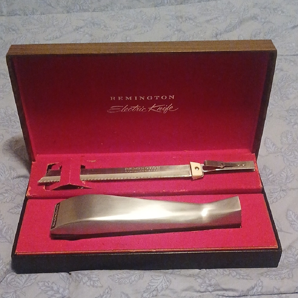 Remington Vintage Silver Electric Carving Set Model RK3